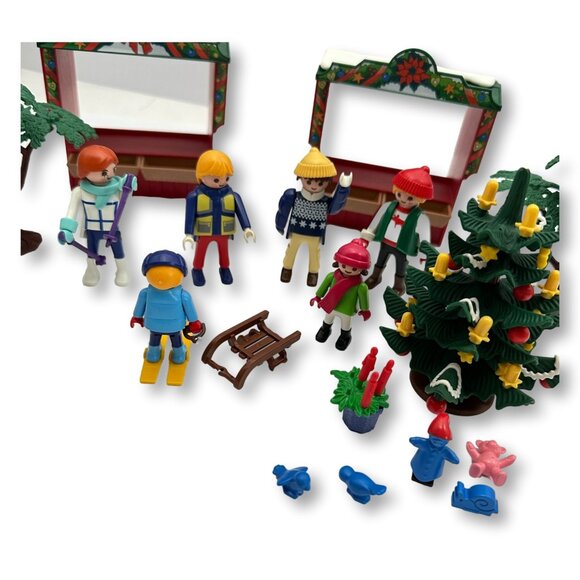 Playmobil Christmas Market 4891 37+ pieces  Parts Vegtable Fruit Figures Toys - Picture 3 of 12